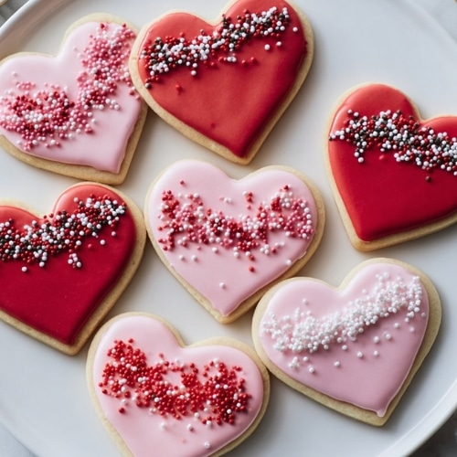 Heart Cookies with Royal Icing