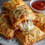Homemade Cheesy Pizza Pockets