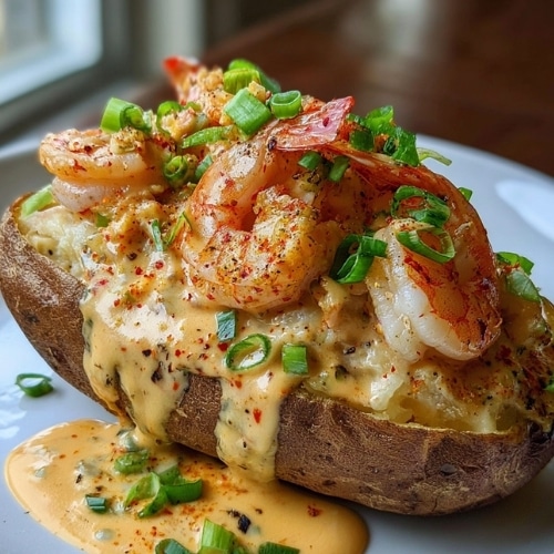 Loaded Shrimp Baked Potato
