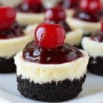 Mini Cherry Cheesecakes 1