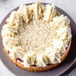 Raspberry White Chocolate Cheesecake 1