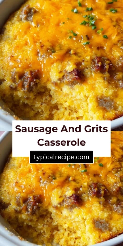 Cheesy Grits Casserole with Breakfast Sausage 89 Sausage and Grits Casserole