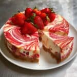 Strawberry Swirl Cheesecake