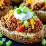 Taco Stuffed Baked Potatoes