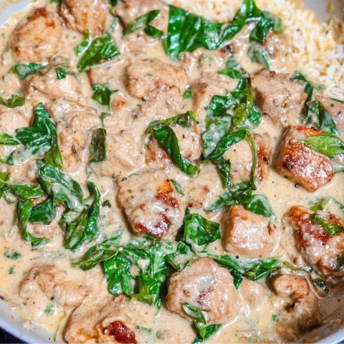 Basil Chicken in Coconut Curry Sauce 1
