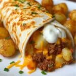 Cheesy Potato Burritos