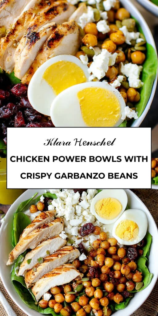 Chicken Power Bowls with Crispy Baked Garbanzo Beans 105 Chicken Power Bowls with Crispy Baked Garbanzo Beans