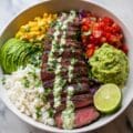 Cilantro Lime Steak Bowls