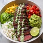 Cilantro Lime Steak Bowls