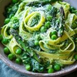Fettuccine With Creamy Spinach Sauce