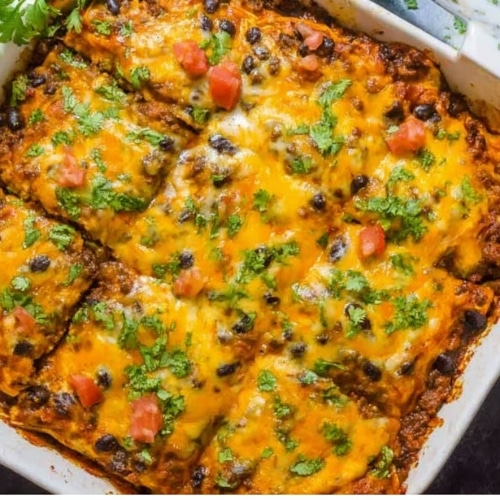 Ground Beef Enchilada Casserole