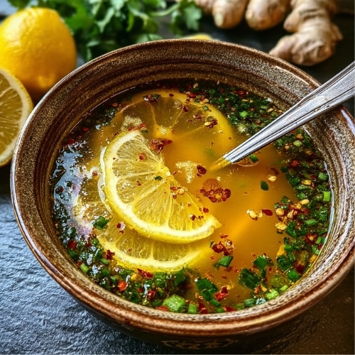 Immunity Boosting Lemon Ginger Garlic Soup 1