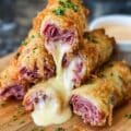 Keto Crispy Reuben Roll Ups 1