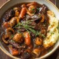 Mushroom Bourguignon