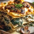 Mushroom and Spinach Lasagna 1