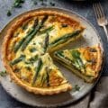 Asiago Asparagus Quiche