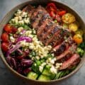 Best Greek Salad with Steak
