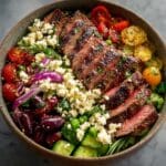 Best Greek Salad with Steak
