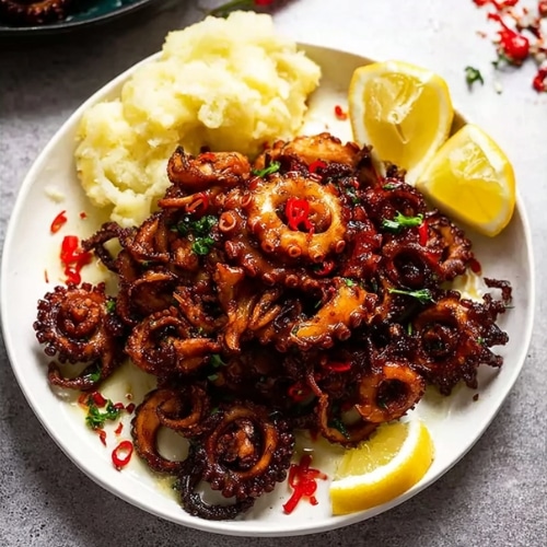 Crispy Marinated Baby Octopus