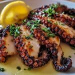 Greek Style Grilled Octopus with Lemon