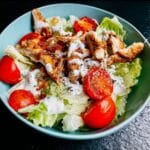 Grilled Chicken with Tomato Cucumber Salad