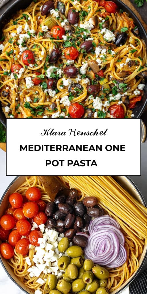 Mediterranean One Pot Pasta 73 Mediterranean One Pot Pasta Easy Flavorful Pasta Dinner