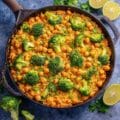 One Pan Chickpea Broccoli Rice Casserole