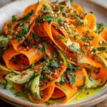 Raw Carrot Ribbon Salad
