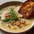 Rosemary Roasted Garlic White Bean Soup