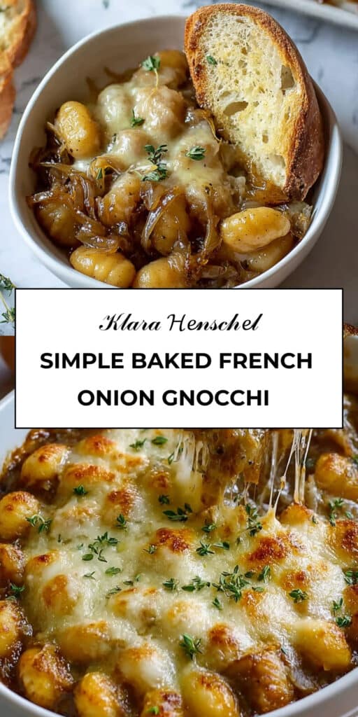 Simple Baked French Onion Gnocchi 85 Simple Baked French Onion Gnocchi Cheesy Comfort Dish