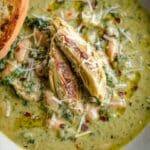 Spinach Artichoke White Bean Soup