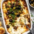 30 Minute Cheesy Baked Olive Dip