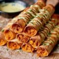 Buffalo Chickpea Taquitos