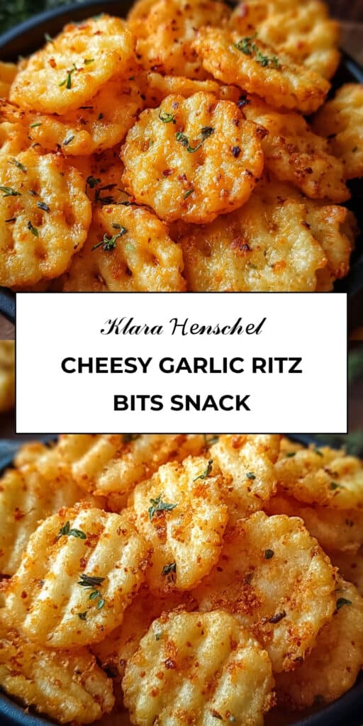 Cheesy Garlic Ritz Bits Snacks Easy Crispy Snack Recipe