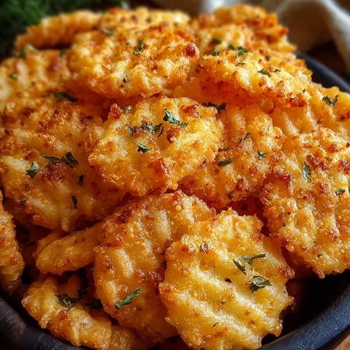 Cheesy Garlic Ritz Bits Snacks