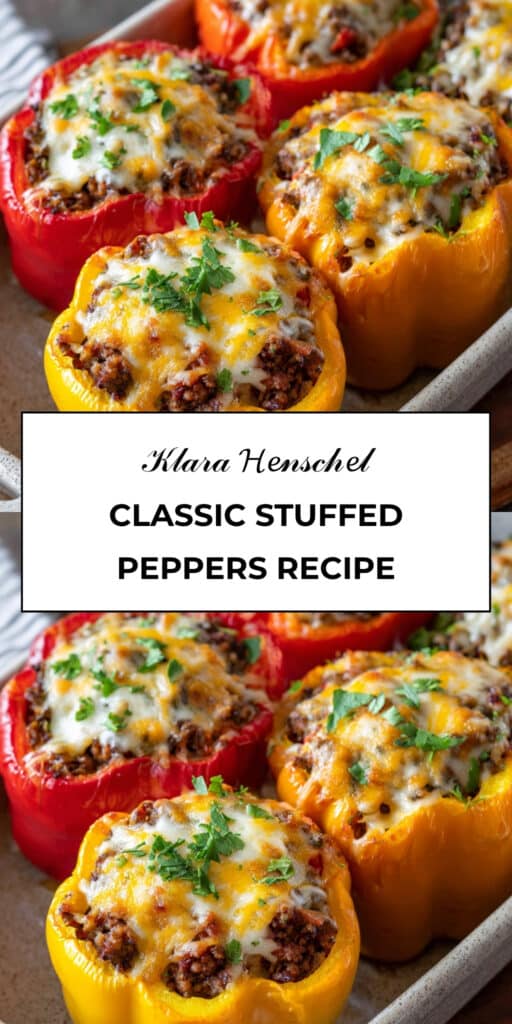 Classic Stuffed Peppers 113 Classic Stuffed Peppers Easy Hearty Dinner Recipe