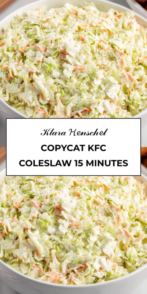 Copycat KFC Coleslaw 15 Minutes Creamy Classic Recipe