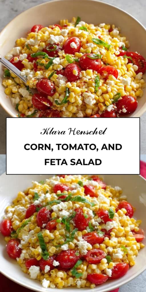 Corn Tomato Feta Salad Fresh Easy Summer Side Dish