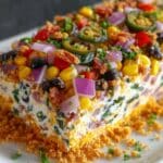 Cowboy Caviar Jalapeno Popper Cheese Log