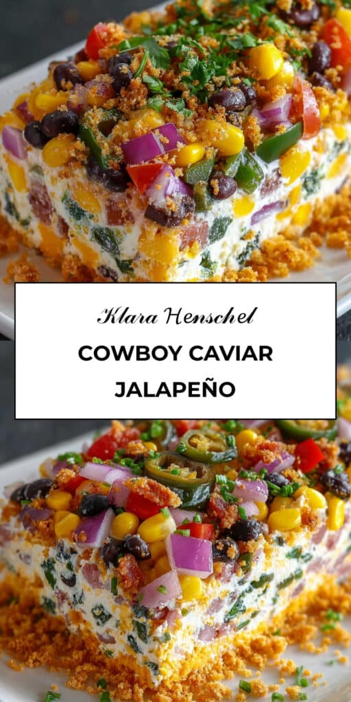 Cowboy Caviar Jalapeno Popper Cheese Log Easy Party Appetizer