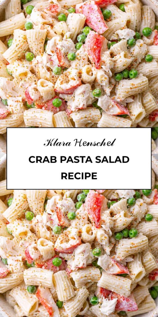 Crab Pasta Salad Creamy Seafood Pasta Salad Recipe