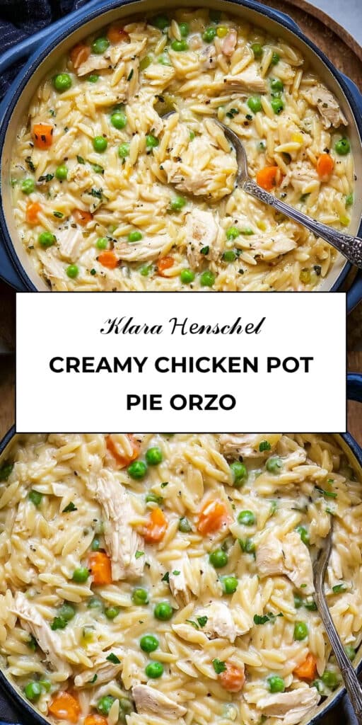 Creamy Chicken Pot Pie Orzo Recipe 61 Creamy Chicken Pot Pie Orzo Ultimate Comfort Meal