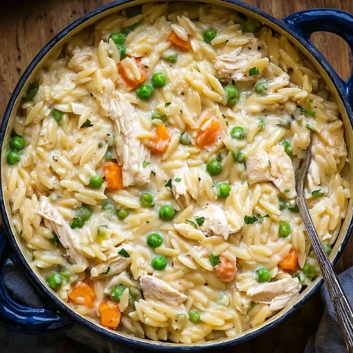 Creamy Chicken Pot Pie Orzo
