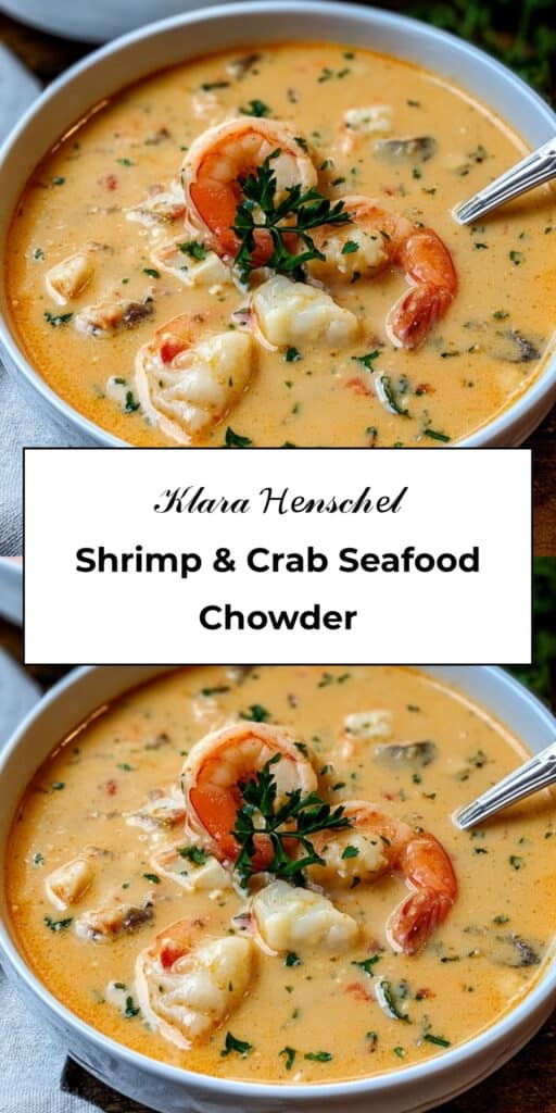 Creamy Shrimp Crab Seafood Chowder Rich Comfort Soup