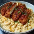 Crispy Breaded Chicken Cutlets with Creamy Mac and Cheese 1
