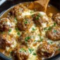 Crock Pot French Onion Meatballs