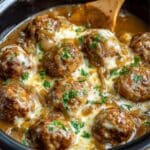 Crock Pot French Onion Meatballs