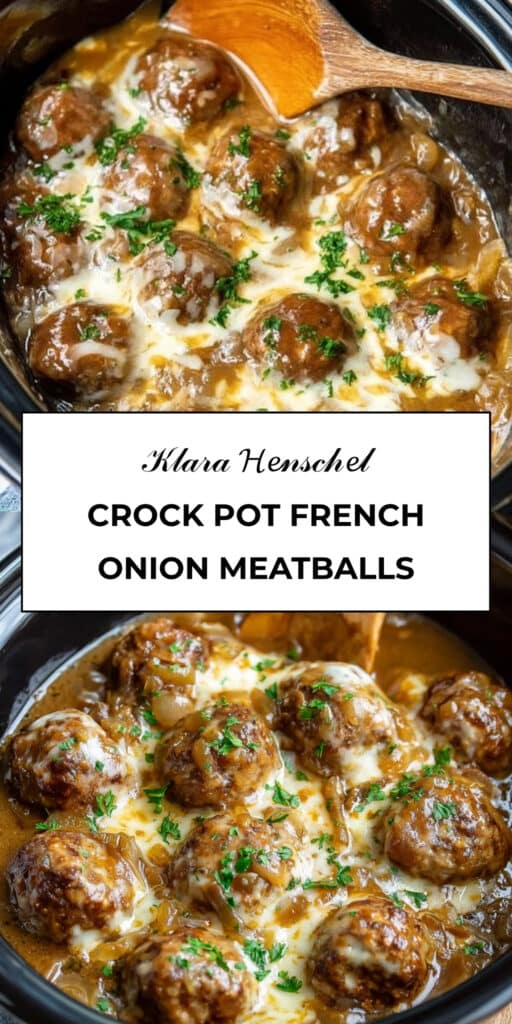Crock Pot French Onion Meatballs 85 Crock Pot French Onion Meatballs Easy Slow Cooker Dinner Recipe