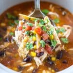 Easy Slow Cooker Chicken Tortilla Soup