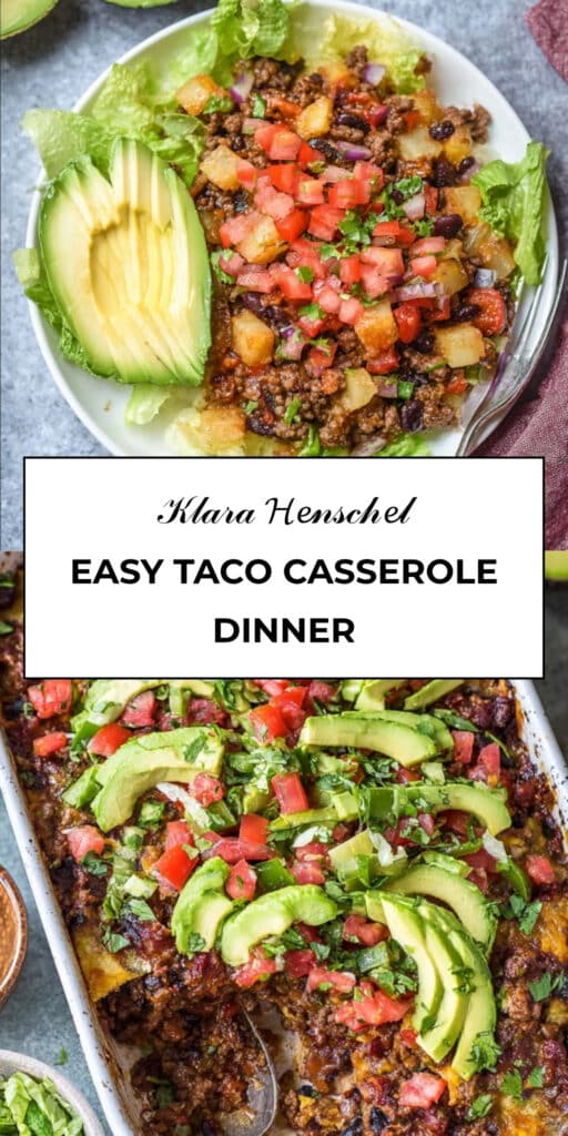 Easy Taco Casserole Whole30 Paleo Gluten Free Dinner